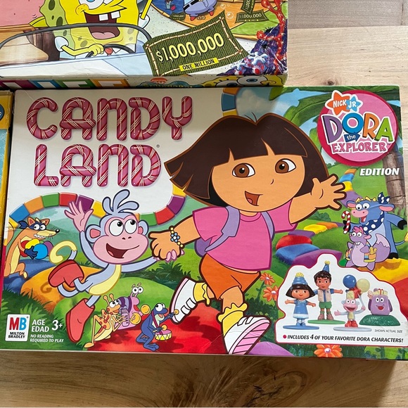 Kids board game Dora Candyland, SpongeBob  Life, pop-up game Trouble Jake - Picture 3 of 10